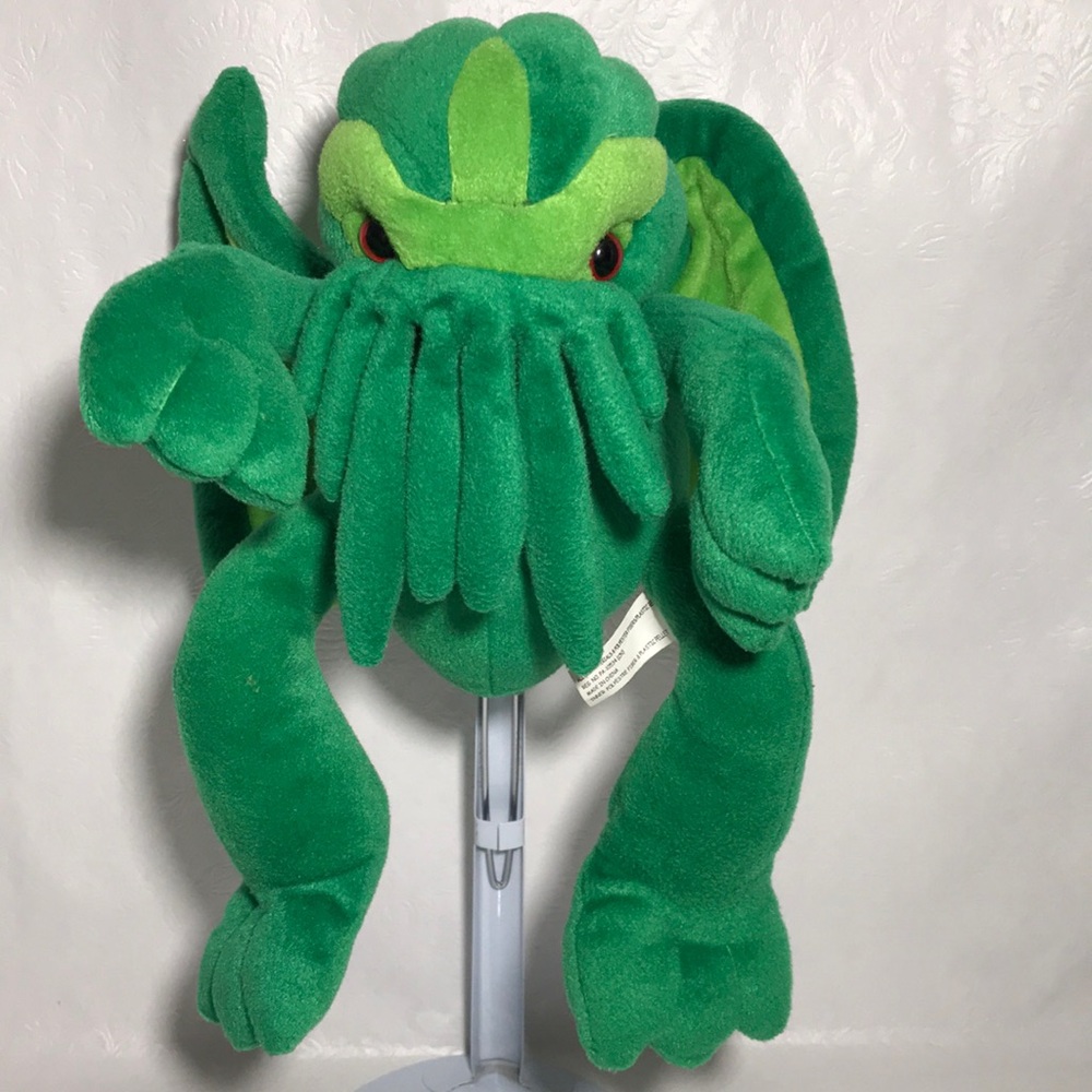 Cthulhu Toy Vault Brand 2002 12 Inch Medium Green Plush Toy